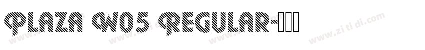 Plaza W05 Regular字体转换